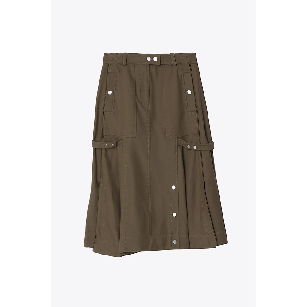 3.1 Phillip Lim Godet Utility Skirt Army‎ Green 2